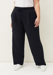 Bethany Linen Trousers - Navy