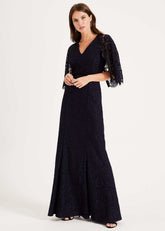 Cianna Lace Maxi Dress - Midnight