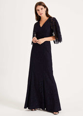 Cianna Lace Maxi Dress - Midnight