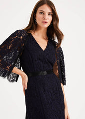 Cianna Lace Maxi Dress - Midnight