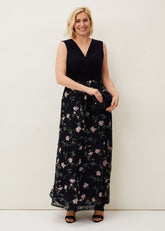 Leigh-Ann Floral Maxi Dress - Navy/Multi