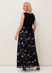 Leigh-Ann Floral Maxi Dress - Navy/Multi