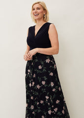 Leigh-Ann Floral Maxi Dress - Navy/Multi