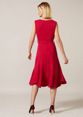 Elena Panelled Dress - Lipstick