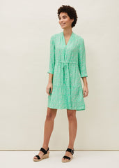 Diana Floral Swing Dress - Green
