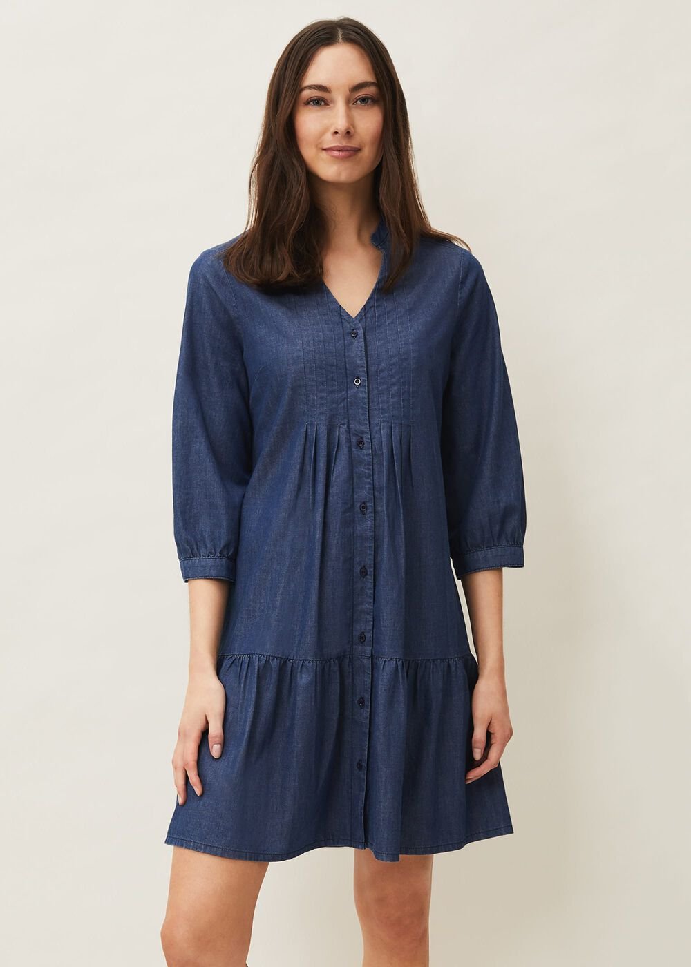 Penele Swing Dress - Chambray