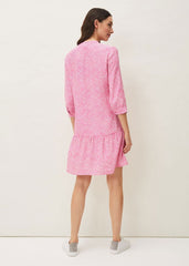 Penele Swing Dress - Pink/Ivory
