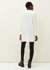 Isabella Zip Up Tunic Dress - Winter White
