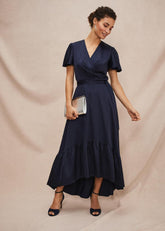 Nancie Eclipse Hem Dress - Navy