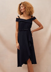 Ashleigh Bardot Dress - Navy
