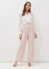 Mindy Wide Leg Jumpsuit - Ivory/Antique Rose