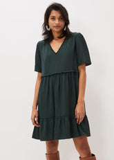 Likita Textured Swing Dress - Green