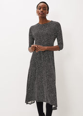 Paris Spot Print Dress - Multi-Coloured