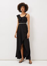 Patsie Elipse Hem Maxi Dress - Black