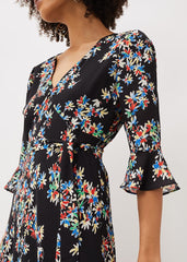 Emmaline Floral Maxi Dress - Black/Multi