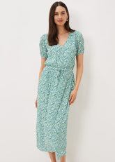 Melani Ditsy Print Midaxi Dress - Multi-Coloured