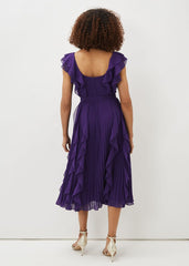 Bailey Pleated Dress - Violet
