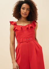 Tazanna Wide Leg Jumpsuit - Fire