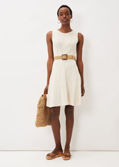 Jaya Stitch Detail Dress - Buttermilk