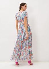 Cleo Floral Midaxi Dress - Cherry/Multi