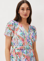 Cleo Floral Midaxi Dress - Cherry/Multi