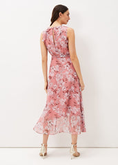 Rubith Floral Midi Dress - Pink/Multi