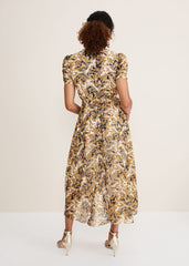 Floriana Shimmer Dress - Gold/Multi