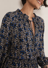 Phillipa Floral Swing Dress - Navy