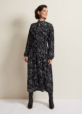 Anamaria Midi Dress - Charcoal Multi