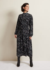 Anamaria Midi Dress - Charcoal Multi