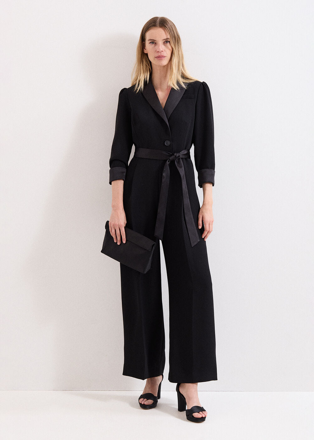 Kylie Tux Jumpsuit - Black