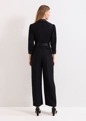 Kylie Tux Jumpsuit - Black