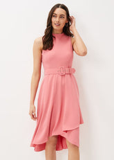 Kazandra Belted Dress - Watermelon