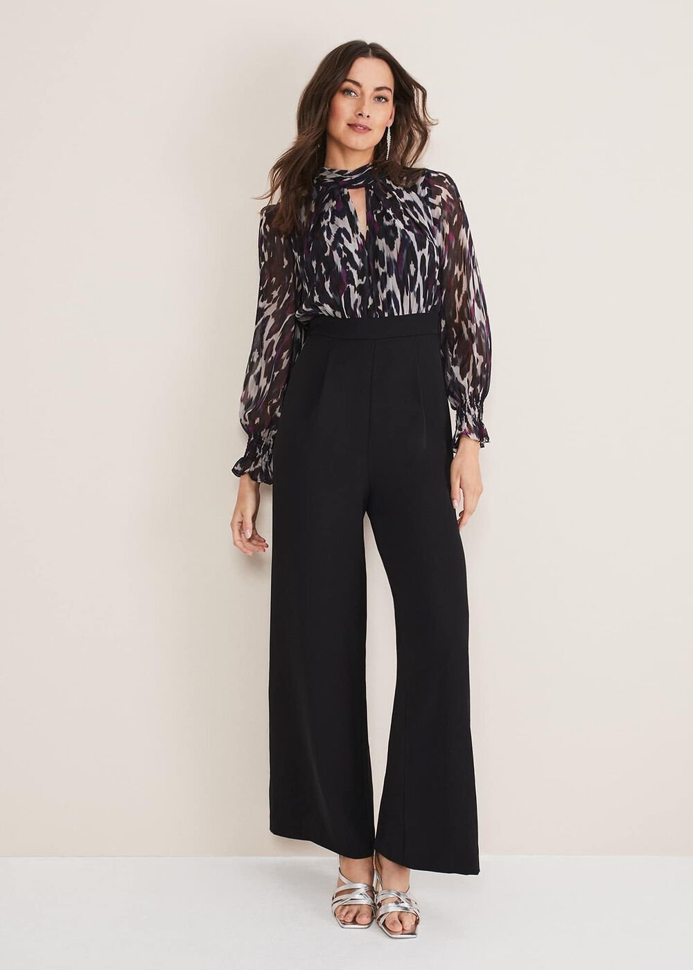 Millicent Print Jumpsuit - Multi-Coloured