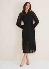 Leila Lace Dress - Black