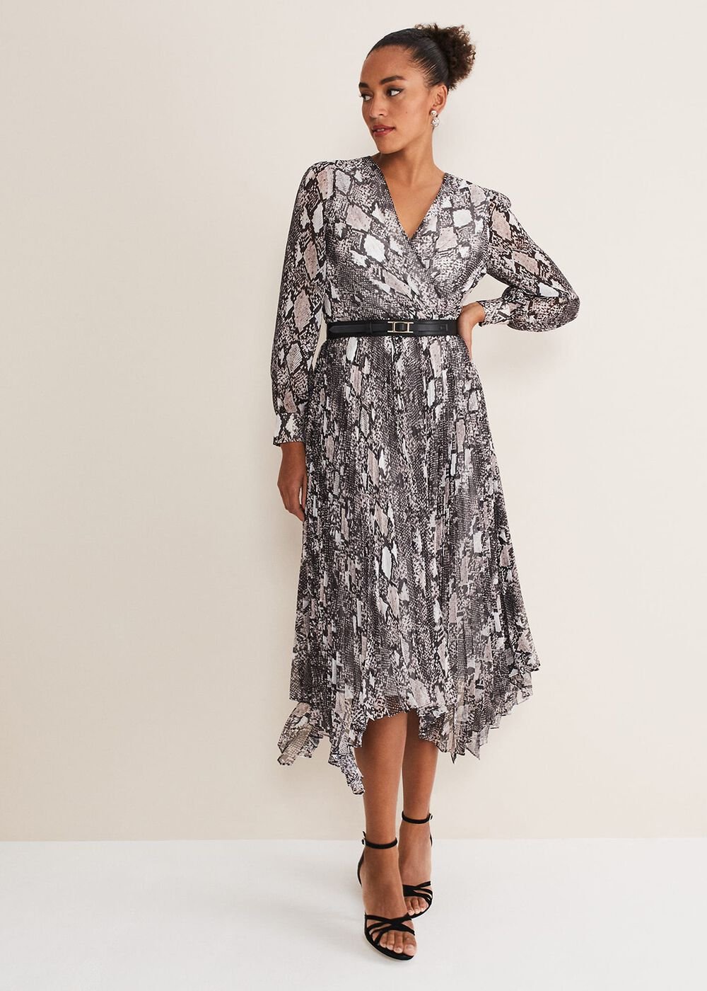 Dani Animal Print Dress - Black/Multi