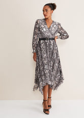 Dani Animal Print Dress - Black/Multi