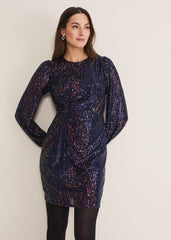 Orianne Sequin Dress - Multi-Coloured