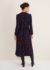 Karleen Ditsy Midi Dress - Multi/Navy