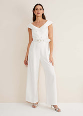 Liberty Tux Jumpsuit - Ivory