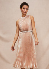 Simara Sequin Dress - Rose Gold