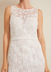 Ottilie Beaded Maxi Wedding Dress - Ivory