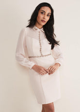 Petite Avah Embellished Bodycon Dress - Antique Rose
