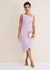 Emmie Asymmetric Hem Dress - Crocus