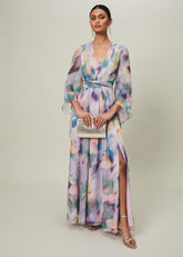 Selene Printed Maxi Dress - Multi-Coloured