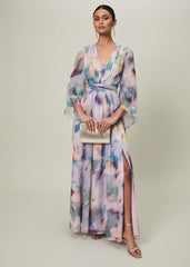 Selene Printed Maxi Dress - Multi-Coloured