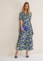 Morven Floral Maxi Dress - Navy/Multi