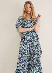 Morven Floral Maxi Dress - Navy/Multi