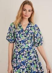 Morven Floral Maxi Dress - Navy/Multi