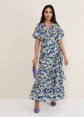 Petite Morven Maxi Dress - Navy/Multi